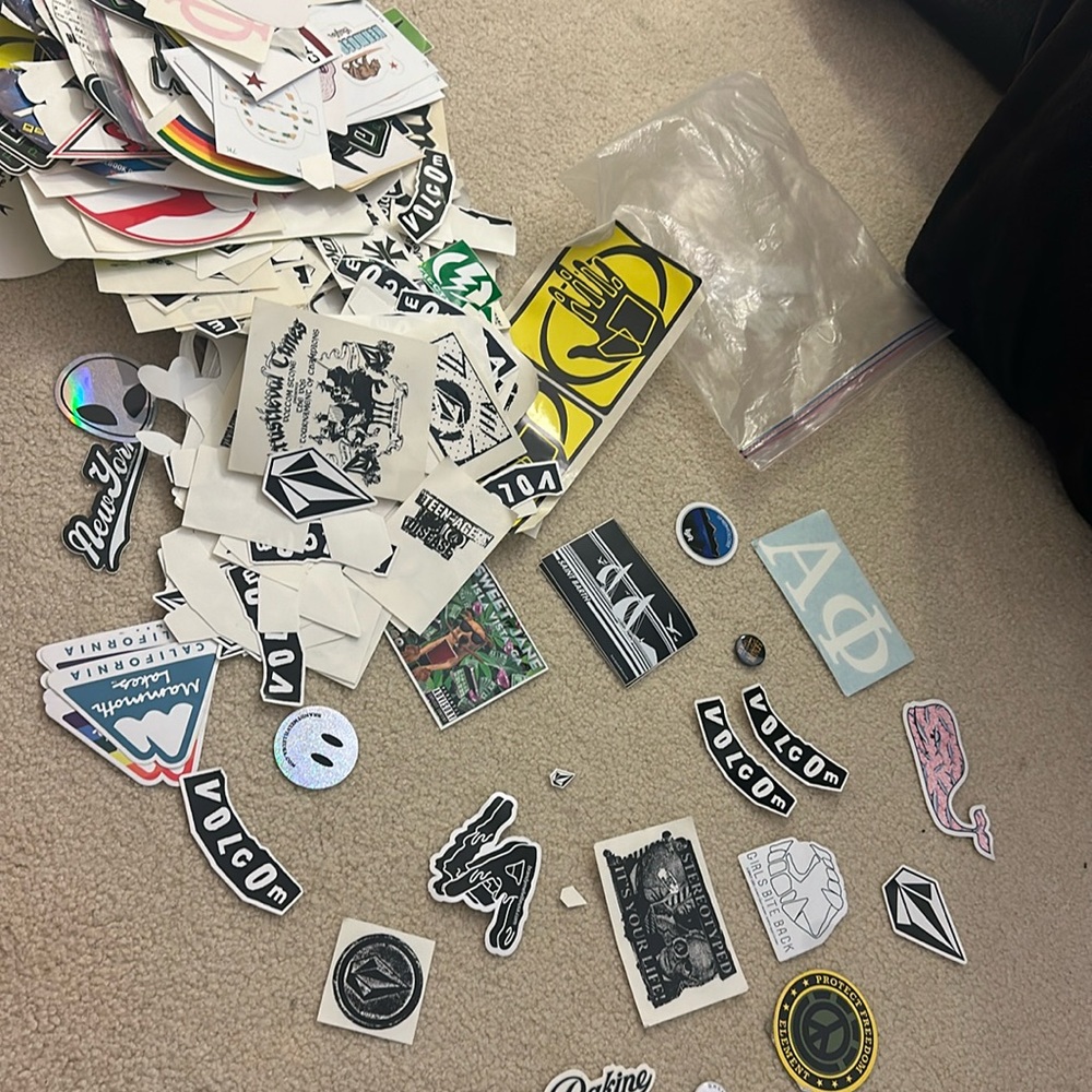 Surf stickers - Volcom, Dive N’ Surf, Body Glove